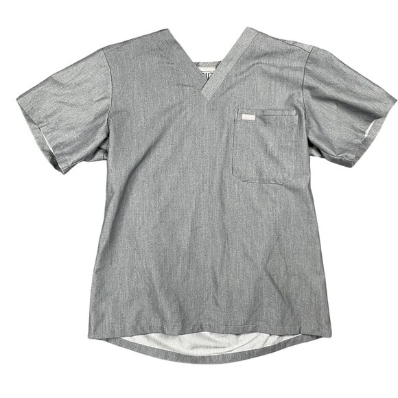 Figs Mens Scrub Top M Leon Stretchy Pockets Medical FIONx Uniform Nurse Doctor - Picture 2 of 13